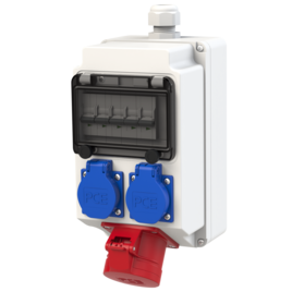 Wandverteiler Kunststoff Baureihe Lech IV 16/5 2xSSD M25o VC Ea