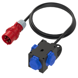 Mobilverteiler Kunststoff Baureihe ST.ANTON 3xSSD 1.5m5G1.5H07St16/5 m.B. IP44