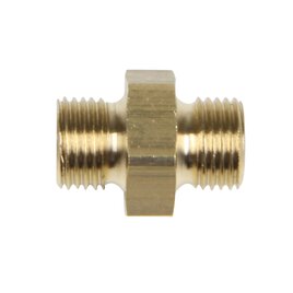 Doppel-Nippel aus Messing 1/8" AG x 1/8" AG