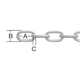 Rundstahl-Kette verzinkt 3 mm