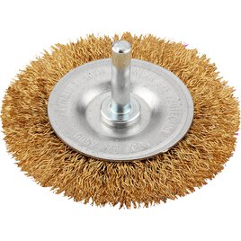 Scheibenbürste, Messingdraht, gewellt