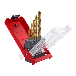 HSS-TiN Metallbohrer-Kassette, titanbeschichtet, 6-tlg., Ø 2 - 8 mm