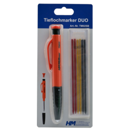 Tieflochmarkerset TM02SB 8-tlg., inklusive 6 Ersatzminen