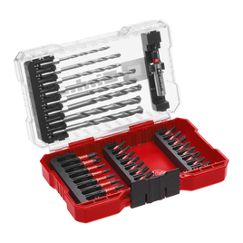 M-CASE Impact-Bit-Set mit Steinbohrern, 33-tlg. 