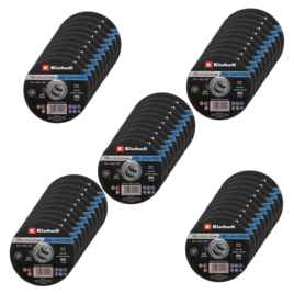 50 Inox-Gewebetrennscheiben für Metall, gerade, extra dünn, in Dose, Ø 115 x 1 mm