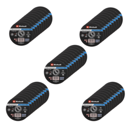 50 Inox-Gewebetrennscheiben für Metall, gerade, extra dünn, in Dose, Ø 125 x 1 mm