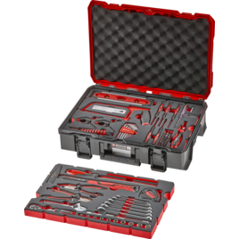 Werkzeugkoffer Montage, E-Case, 87-tlg.
