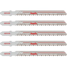 5 Stichsägeblätter, Metallbearbeitung, Bi-Metall, grob