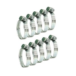 10 Schlauchklemmen 25 - 40 mm